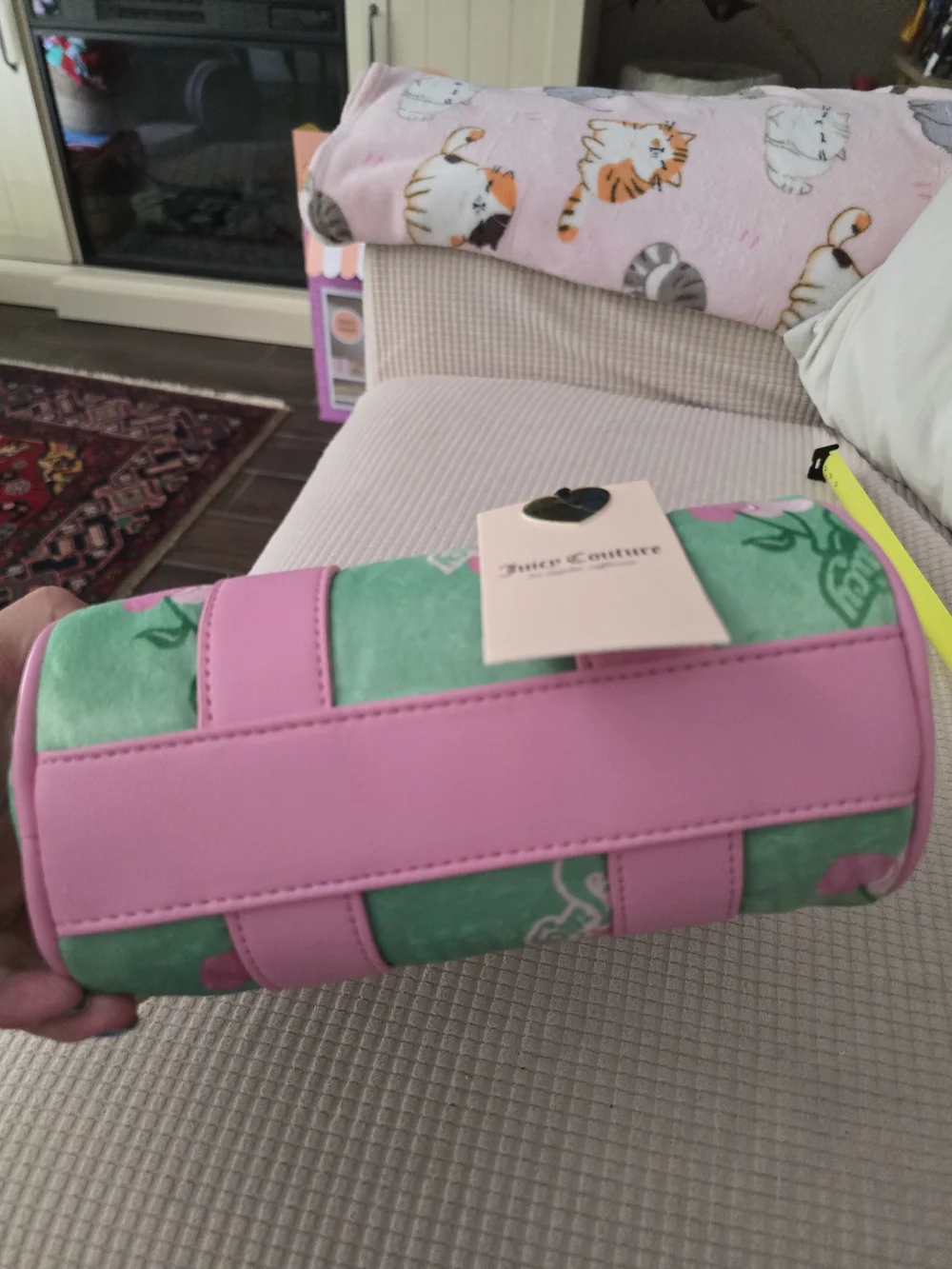 Juicy Couture Pink & Mint Barrel Mini Bag - Picture 2 of 5